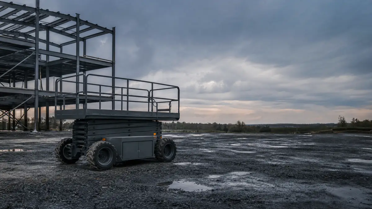 Rough Terrain Scissor Lifts jobsite access in Knoxville